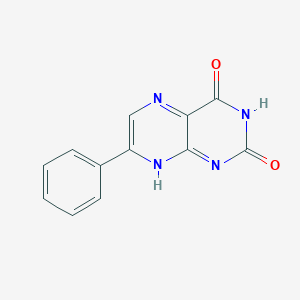 molecular formula C12H8N4O2 B372575 7-phenyl-8H-pteridine-2,4-dione 