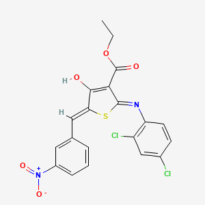 molecular formula C20H14Cl2N2O5S B3725796 ethyl (5Z)-2-[(2,4-dichlorophenyl)amino]-5-(3-nitrobenzylidene)-4-oxo-4,5-dihydrothiophene-3-carboxylate 