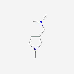 molecular formula C8H18N2 B037258 N,N-Dimethyl(1-methylpyrrolidin-3-yl)methanamine CAS No. 1313738-92-9