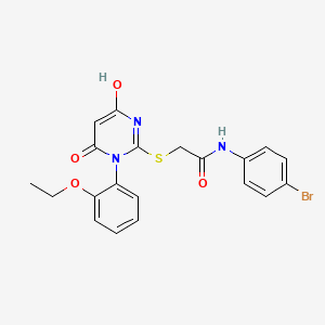 molecular formula C20H18BrN3O4S B3725827 N-(4-bromophenyl)-2-{[1-(2-ethoxyphenyl)-4-hydroxy-6-oxo-1,6-dihydropyrimidin-2-yl]sulfanyl}acetamide 