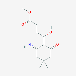 molecular formula C13H19NO4 B3725861 Methyl 4-(2-amino-4,4-dimethyl-6-oxocyclohex-1-en-1-yl)-4-oxobutanoate 