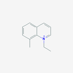 molecular formula C12H14N+ B372588 1-Ethyl-8-methylquinolinium 