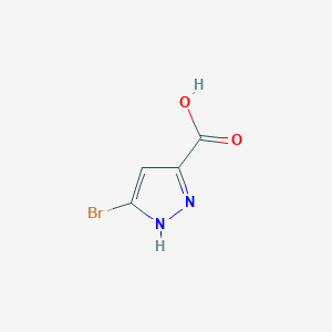 molecular formula C4H3BrN2O2 B037259 5-Bromo-1H-pyrazole-3-carboxylic acid CAS No. 1328893-16-8