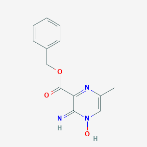 molecular formula C13H13N3O3 B372595 Benzyl 3-amino-6-methylpyrazine-2-carboxylate 4-oxide 