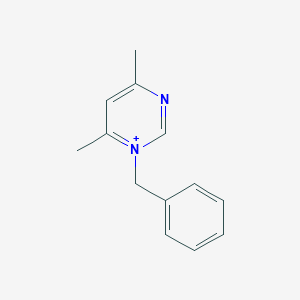 molecular formula C13H15N2+ B372598 1-Benzyl-4,6-dimethylpyrimidin-1-ium 