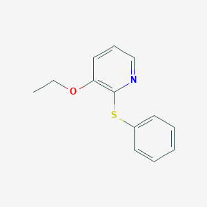 molecular formula C13H13NOS B372600 Ethyl 2-(phenylsulfanyl)pyridin-3-yl ether 