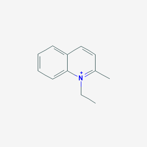 molecular formula C12H14N+ B372601 1-Ethyl-2-methylquinolinium 
