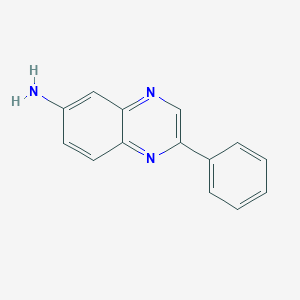 molecular formula C14H11N3 B372603 2-phenylquinoxalin-6-amine 