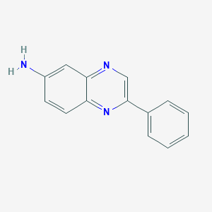 molecular formula C14H11N3 B372603 2-Phenylquinoxalin-6-ylamine 