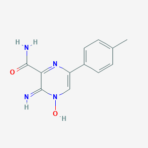 3-Amino-6-(4-methylphenyl)pyrazine-2-carboxamide 4-oxide