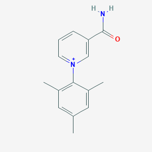 molecular formula C15H17N2O+ B372616 3-(Aminocarbonyl)-1-mesitylpyridinium 
