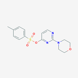 molecular formula C15H17N3O4S B372620 2-(4-Morpholinyl)-4-pyrimidinyl 4-methylbenzenesulfonate 