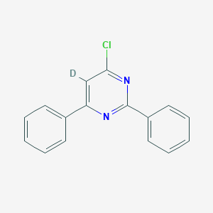 molecular formula C16H11ClN2 B372624 4-Chloro-2,6-diphenylpyrimidine d_1_ 