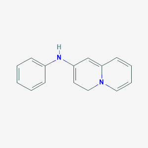 molecular formula C15H14N2 B372633 N-phenyl-N-(4H-quinolizin-2-yl)amine 