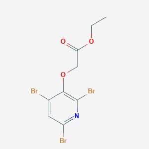 molecular formula C9H8Br3NO3 B372651 Ethyl [(2,4,6-tribromopyridin-3-yl)oxy]acetate 