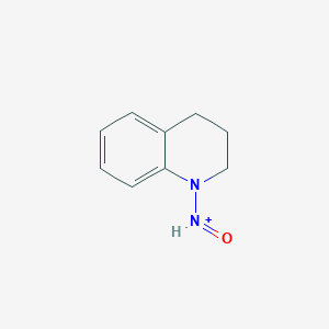 molecular formula C9H11N2O+ B372655 1-(Hydroxyimino)-1,2,3,4-tetrahydroquinolinium 