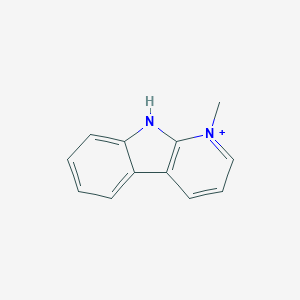 molecular formula C12H11N2+ B372660 1-methyl-9H-pyrido[2,3-b]indol-1-ium 