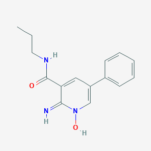 molecular formula C15H17N3O2 B372667 2-amino-5-phenyl-N-propylnicotinamide 1-oxide 
