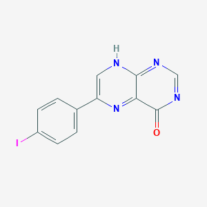 molecular formula C12H7IN4O B372671 6-(4-iodophenyl)-8H-pteridin-4-one 