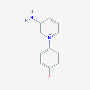 molecular formula C11H10FN2+ B372673 3-Amino-1-(4-fluorophenyl)pyridinium 
