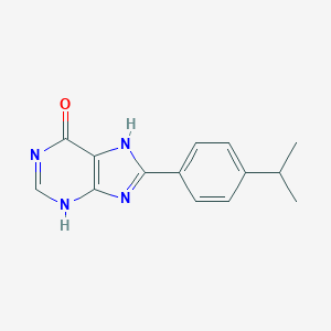 molecular formula C14H14N4O B372674 8-(4-propan-2-ylphenyl)-3,7-dihydropurin-6-one 