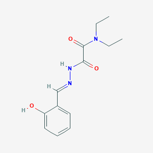 molecular formula C13H17N3O3 B3726754 N,N-diethyl-2-[(2E)-2-(2-hydroxybenzylidene)hydrazinyl]-2-oxoacetamide 