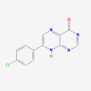 molecular formula C12H7ClN4O B372679 7-(4-chlorophenyl)pteridin-4(3H)-one CAS No. 73318-79-3