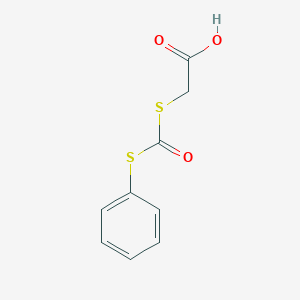 molecular formula C9H8O3S2 B372690 {[(Phenylsulfanyl)carbonyl]sulfanyl}acetic acid 