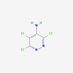 molecular formula C4H2Cl3N3 B372693 3,5,6-Trichloropyridazin-4-amine CAS No. 17285-34-6