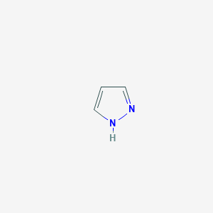 molecular formula C3H4N2 B372694 吡唑 CAS No. 288-13-1
