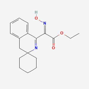 molecular formula C18H22N2O3 B3726987 ethyl (2E)-2-hydroxyimino-2-spiro[4H-isoquinoline-3,1'-cyclohexane]-1-ylacetate 