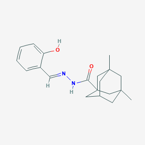 molecular formula C20H26N2O2 B3727047 N'-[(E)-(2-HYDROXYPHENYL)METHYLIDENE]-3,5-DIMETHYLADAMANTANE-1-CARBOHYDRAZIDE 