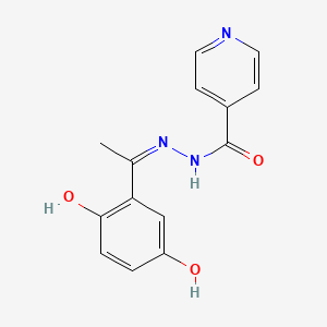 molecular formula C14H13N3O3 B3727074 N'-[(1Z)-1-(2,5-dihydroxyphenyl)ethylidene]pyridine-4-carbohydrazide 