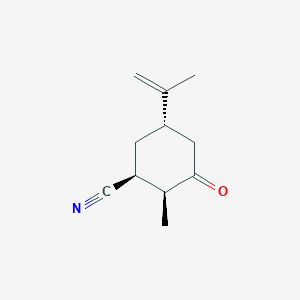 molecular formula C11H15NO B372748 5-Isopropenyl-2-methyl-3-oxocyclohexanecarbonitrile 