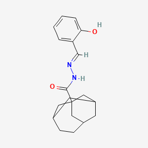 molecular formula C19H24N2O2 B3727653 N'-[(E)-(2-HYDROXYPHENYL)METHYLENE]TRICYCLO[4.3.1.1~3,8~]UNDECANE-1-CARBOHYDRAZIDE 