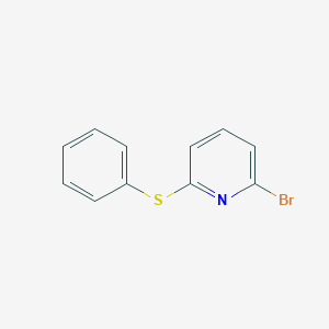 molecular formula C11H8BrNS B372769 2-Bromo-6-phenylsulfanylpyridine CAS No. 76700-38-4