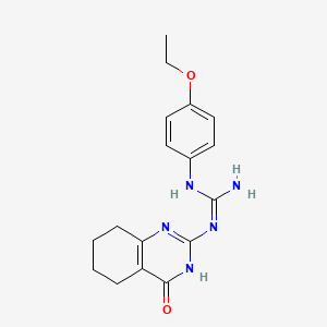 molecular formula C17H21N5O2 B3727706 1-(4-Ethoxyphenyl)-3-(4-oxo-1,4,5,6,7,8-hexahydroquinazolin-2-yl)guanidine 