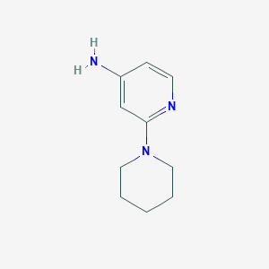 molecular formula C10H15N3 B372778 2-(哌啶-1-基)吡啶-4-胺 CAS No. 35980-78-0