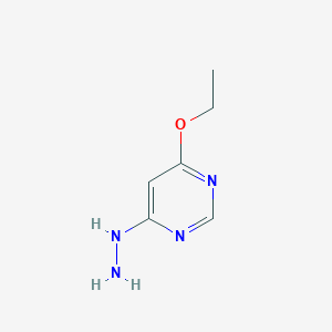 molecular formula C6H10N4O B372792 4-Ethoxy-6-hydrazinylpyrimidine CAS No. 28824-79-5