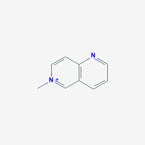 molecular formula C9H9N2+ B372801 6-Methyl[1,6]naphthyridin-6-ium 
