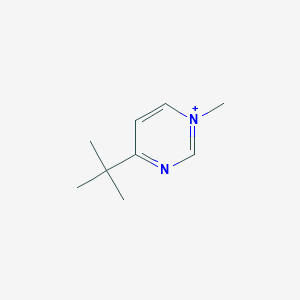 molecular formula C9H15N2+ B372803 4-Tert-butyl-1-methylpyrimidin-1-ium 