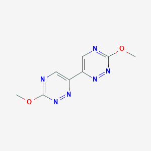 molecular formula C8H8N6O2 B372819 6,6'-Bis[3-methoxy-1,2,4-triazine] 