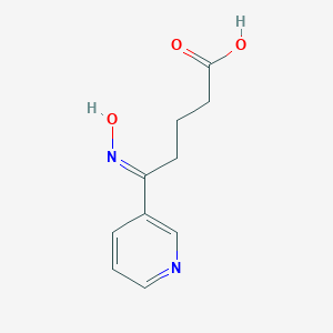 molecular formula C10H12N2O3 B372838 5-(Hydroxyimino)-5-(3-pyridinyl)pentanoic acid 