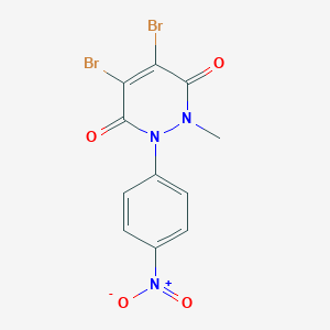 4,5-Dibromo-1-{4-nitrophenyl}-2-methyl-1,2-dihydro-3,6-pyridazinedione