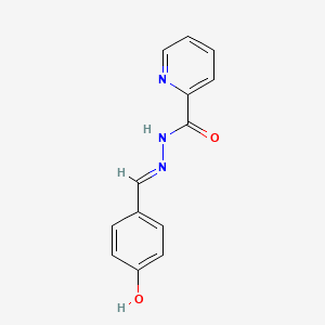 molecular formula C13H11N3O2 B3728464 N'-[(E)-(4-hydroxyphenyl)methylidene]pyridine-2-carbohydrazide 