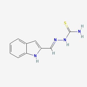 molecular formula C10H10N4S B3728485 [(E)-1H-indol-2-ylmethylideneamino]thiourea 