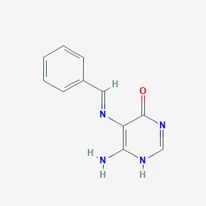 6-Amino-5-(benzylideneamino)-4-pyrimidinol