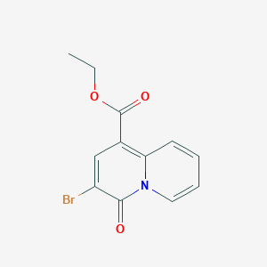 molecular formula C12H10BrNO3 B372878 ethyl 3-bromo-4-oxo-4H-quinolizine-1-carboxylate CAS No. 1556-23-6
