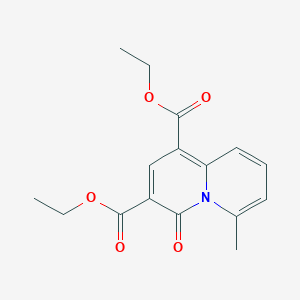 molecular formula C16H17NO5 B372884 diethyl 6-methyl-4-oxo-4H-quinolizine-1,3-dicarboxylate 