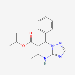 molecular formula C16H18N4O2 B3728860 isopropyl 5-methyl-7-phenyl-4,7-dihydro[1,2,4]triazolo[1,5-a]pyrimidine-6-carboxylate 